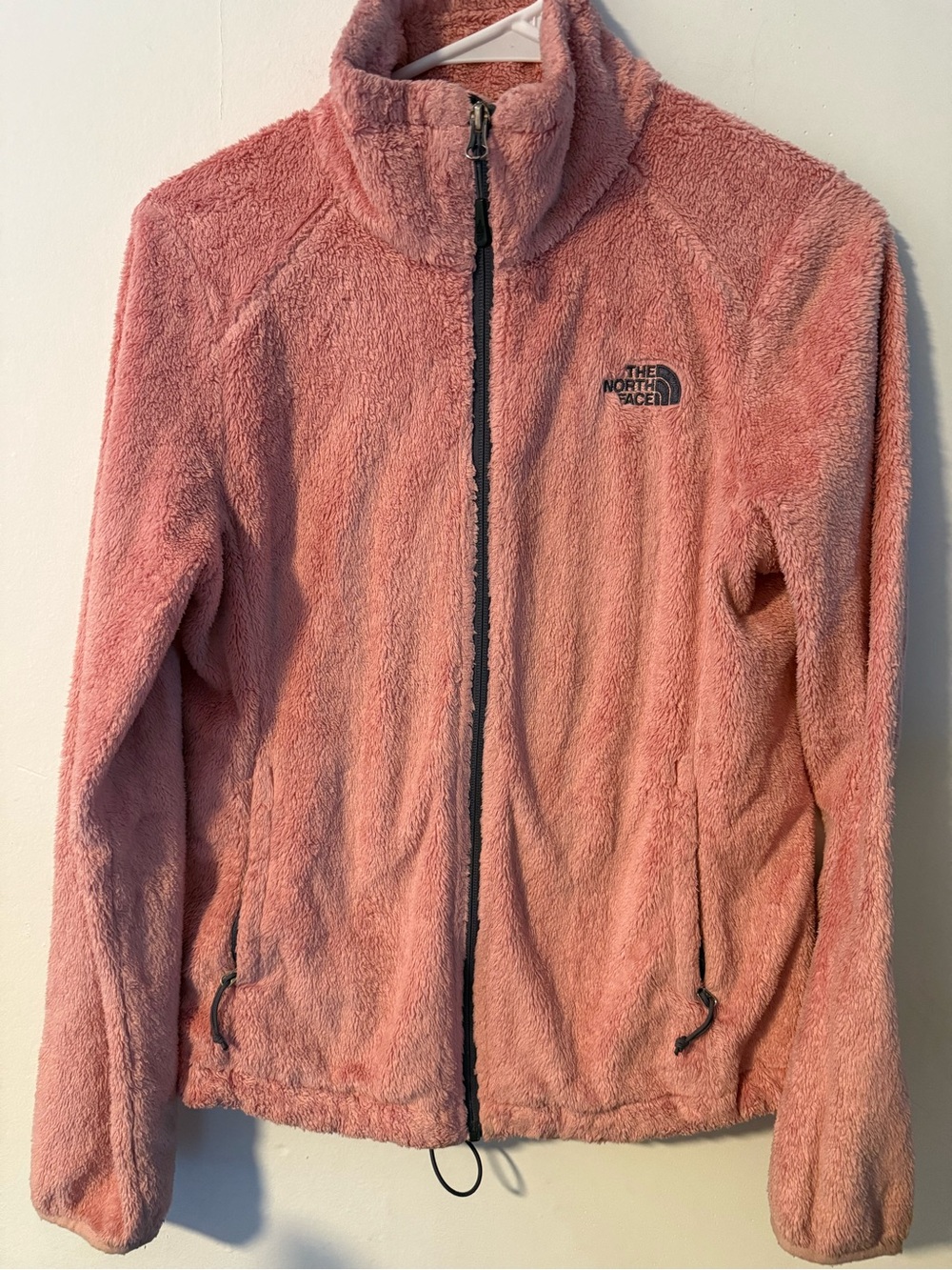 The North Face Women's Rose Pink Plush Full-Zip Fleece Jacket